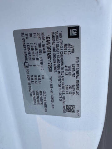 2012 Chevrolet Express LT 2500