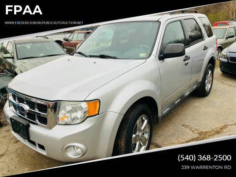 2010 Ford Escape for sale at FPAA in Fredericksburg VA