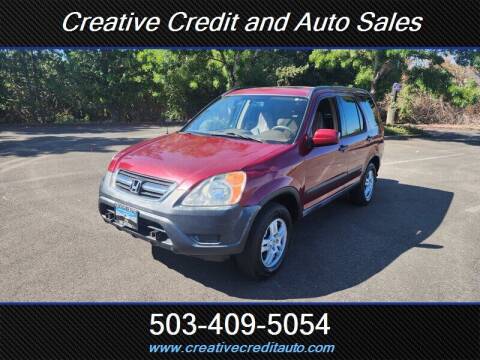2002 Honda CR-V for sale at Creative Credit & Auto Sales in Salem OR
