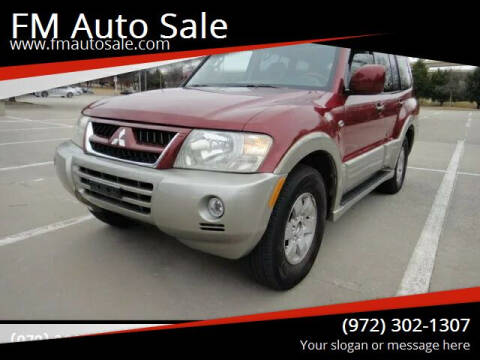 2003 Mitsubishi Montero for sale at F.M Auto Sale LLC in Dallas TX