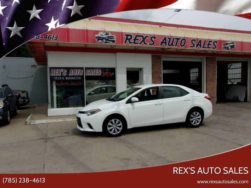 2015 Toyota Corolla for sale at Rex's Auto Sales in Junction City KS