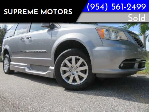 2013 Chrysler Town and Country for sale at Supreme Motors in Boca Raton FL