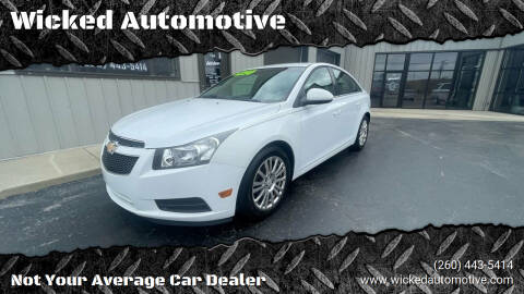 2012 Chevrolet Cruze for sale at Wicked Automotive in Fort Wayne IN