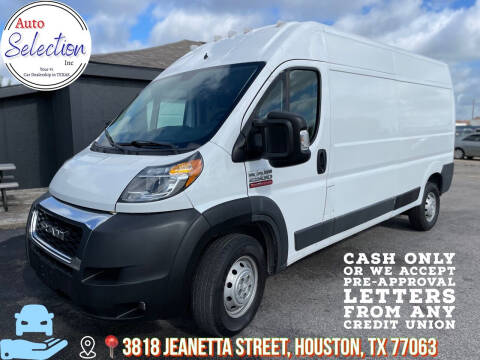 2017 RAM ProMaster Cargo for sale at Auto Selection Inc. in Houston TX