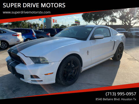 2013 Ford Mustang for sale at SUPER DRIVE MOTORS in Houston TX