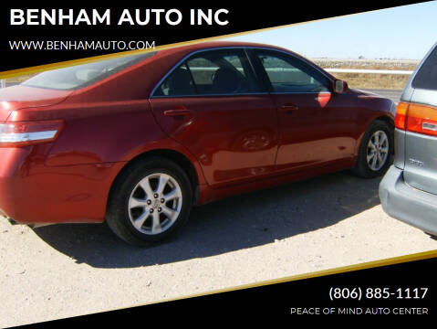 2011 Toyota Camry for sale at BENHAM AUTO INC in Lubbock TX