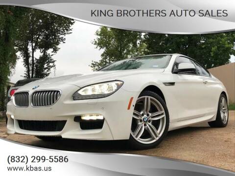 2013 BMW 6 Series for sale at King Brothers Auto Sales in Houston TX