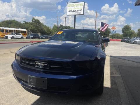 2012 Ford Mustang for sale at Shock Motors in Garland TX