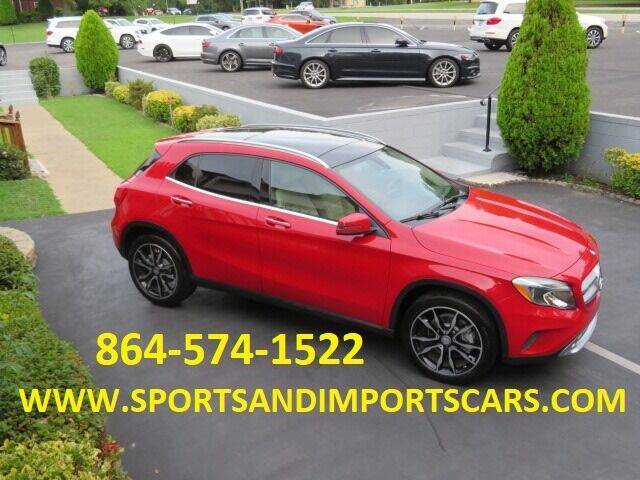 2016 Mercedes-Benz GLA for sale at Sports & Imports INC in Spartanburg SC
