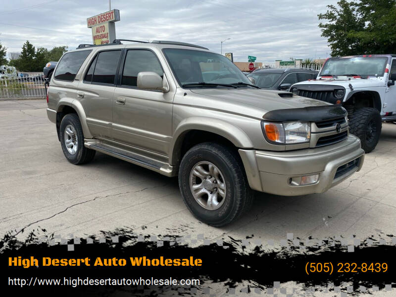 2002 Toyota 4Runner for sale at High Desert Auto Wholesale in Albuquerque NM