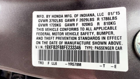2015 Honda Civic EX