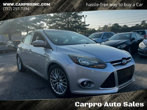 2014 Ford Focus for sale at Carpro Auto Sales in Chesapeake VA