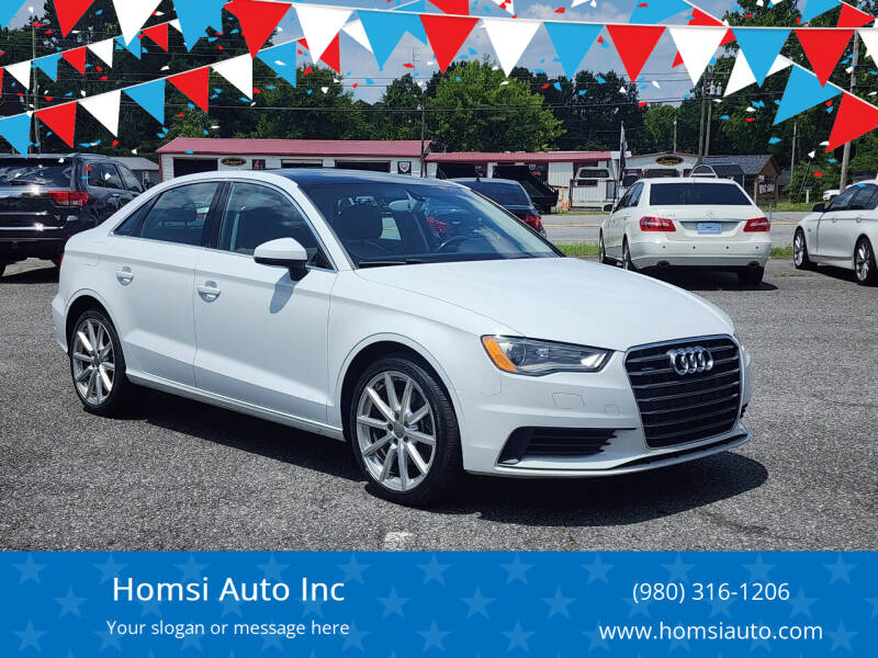 2015 Audi A3 for sale at Homsi Auto Inc in Kannapolis NC