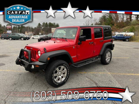 2012 Jeep Wrangler Unlimited for sale at J & E AUTOMALL in Pelham NH