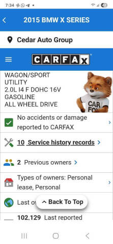 2015 BMW X3 xDrive28i