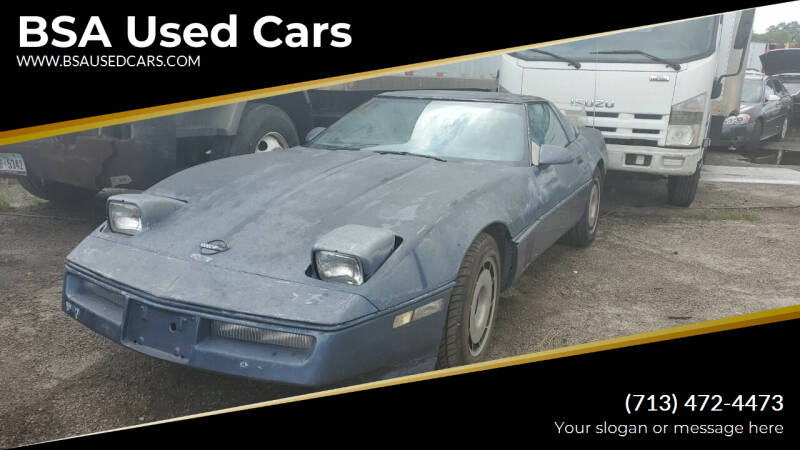 1984 Chevrolet Corvette for sale at BSA Used Cars in Pasadena TX
