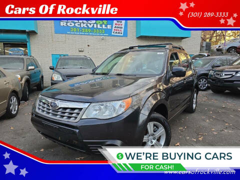 2013 Subaru Forester for sale at Cars Of Rockville in Rockville MD