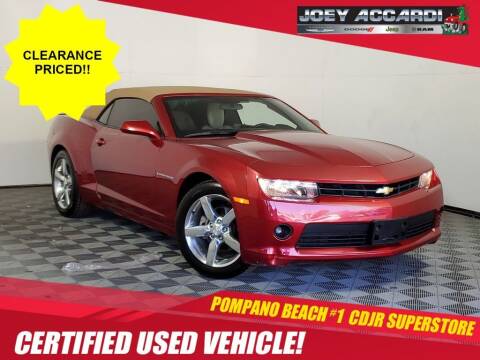 2014 Chevrolet Camaro for sale at PHIL SMITH AUTOMOTIVE GROUP - Joey Accardi Chrysler Dodge Jeep Ram in Pompano Beach FL