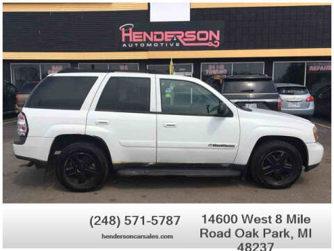 2004 Chevrolet TrailBlazer for sale at Henderson Automotive, LLC in Oak Park MI