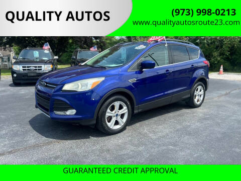 2016 Ford Escape for sale at QUALITY AUTOS in Hamburg NJ