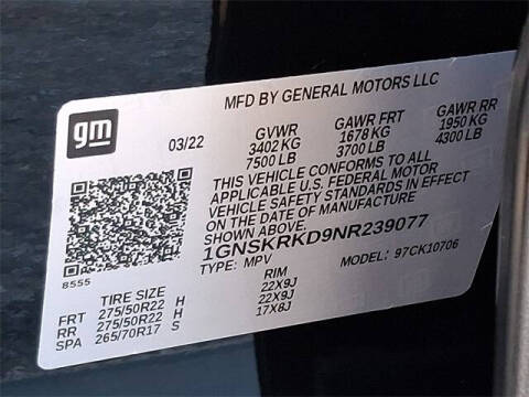 2022 Chevrolet Tahoe RST