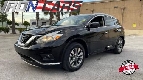 2017 Nissan Murano for sale at IRON CARS in Hollywood FL