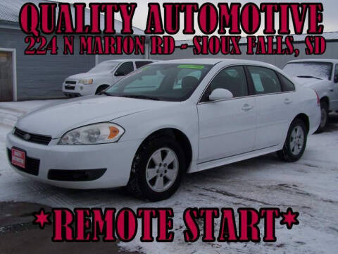 2011 Chevrolet Impala for sale at Quality Automotive in Sioux Falls SD