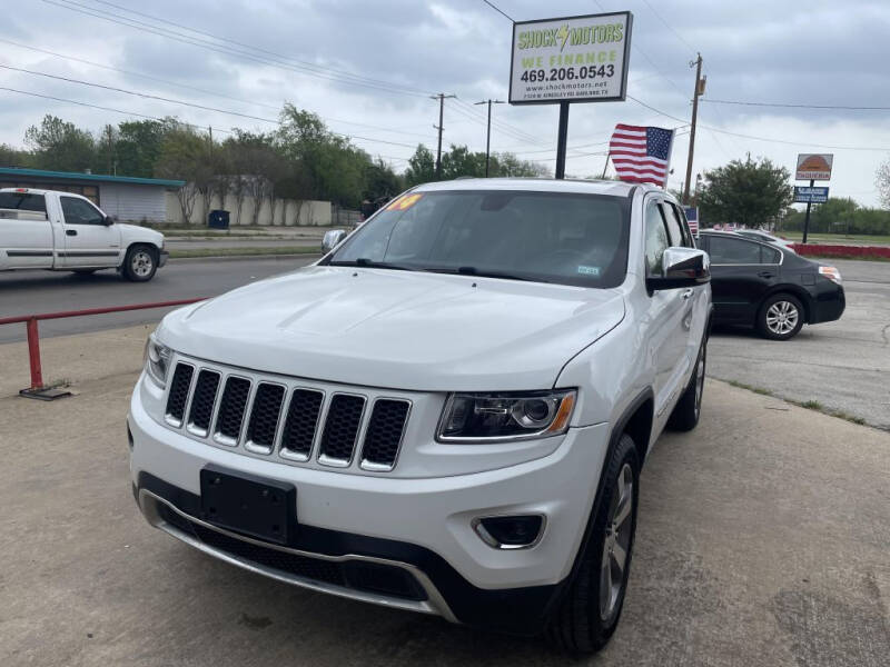 2014 Jeep Grand Cherokee for sale at Shock Motors in Garland TX
