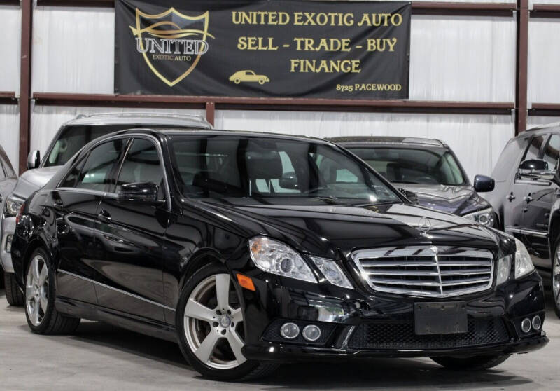 2010 Mercedes-Benz E-Class for sale at United Exotic Auto in Houston TX