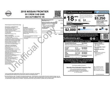 2018 Nissan Frontier