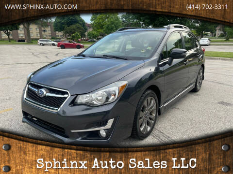 2015 Subaru Impreza for sale at Sphinx Auto Sales LLC in Milwaukee WI