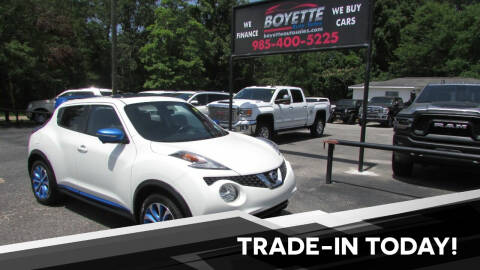 2015 Nissan JUKE for sale at Auto Group South - Boyette Auto Sales in Covington LA