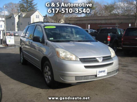 2005 Toyota Sienna for sale at G & S Auto Service in Roslindale MA