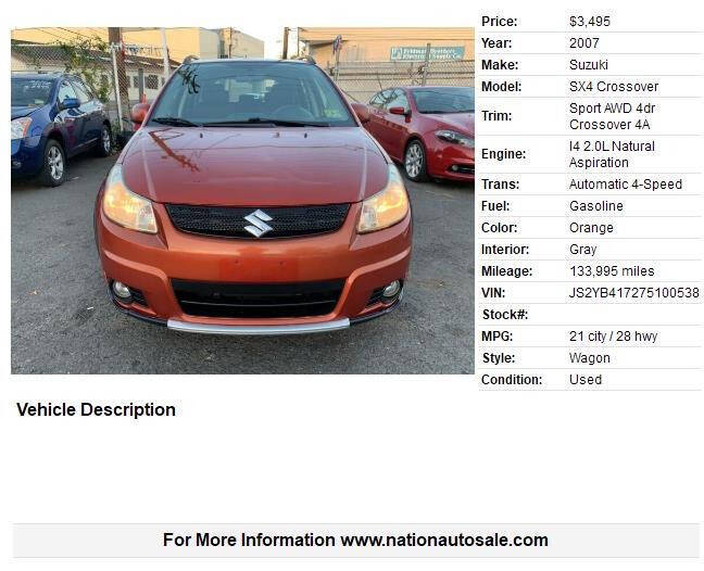 2007 Suzuki SX4 Crossover Sport