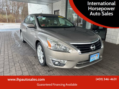 2013 Nissan Altima for sale at International Horsepower Auto Sales in Warwick RI