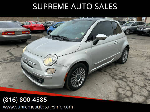 2012 FIAT 500 for sale at SUPREME AUTO SALES in Grandview MO