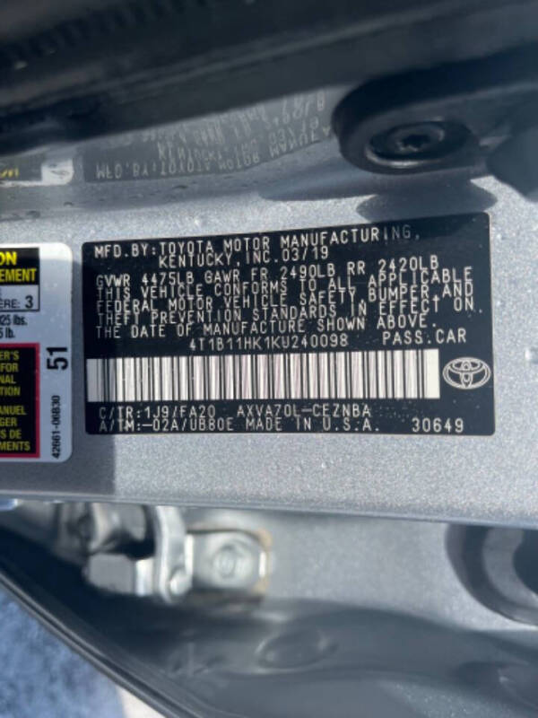 2019 Toyota Camry LE