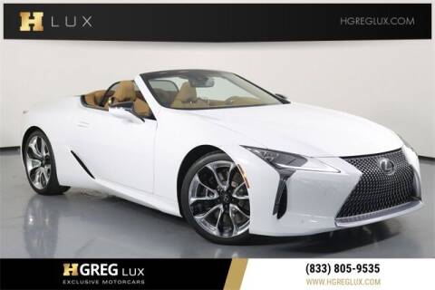 2021 Lexus LC 500 Convertible for sale at HGREG LUX EXCLUSIVE MOTORCARS in Pompano Beach FL