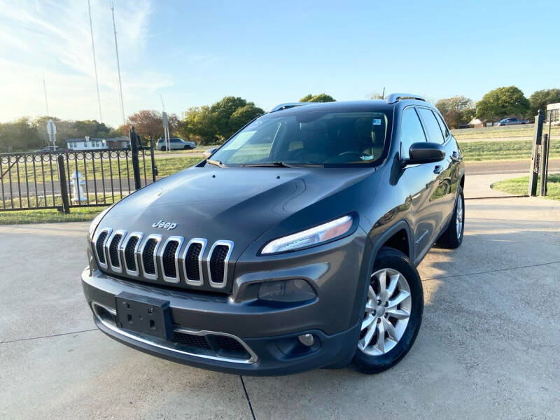 2014 Jeep Cherokee for sale at Texas Luxury Auto in Cedar Hill TX