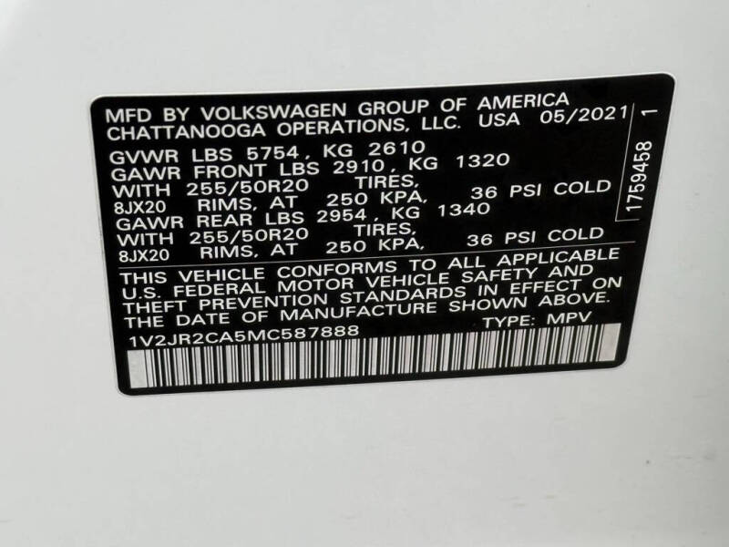 2021 Volkswagen Atlas