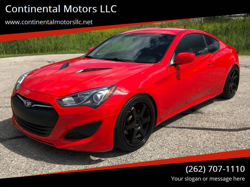 2013 Hyundai Genesis Coupe for sale at Continental Motors LLC in Hartford WI