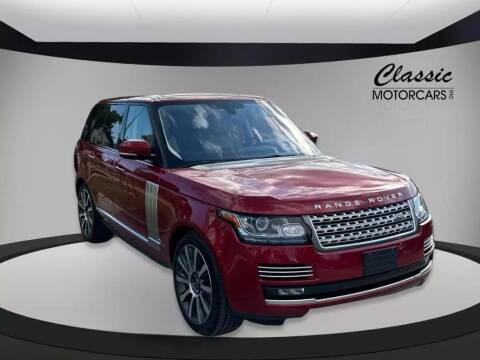 2016 Land Rover Range Rover for sale at CLASSIC MOTOR CARS in West Allis WI