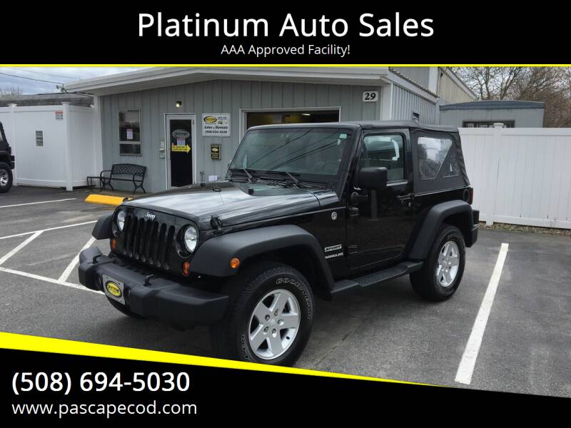 2010 Jeep Wrangler for sale at Platinum Auto Sales in South Yarmouth MA