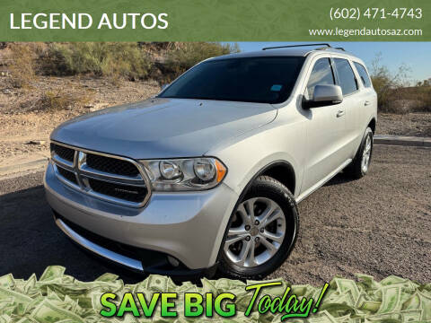 2012 Dodge Durango for sale at LEGEND AUTOS in Phoenix AZ