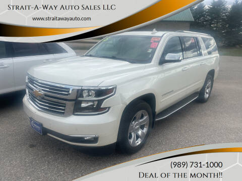 2015 Chevrolet Suburban for sale at Strait-A-Way Auto Sales LLC in Gaylord MI