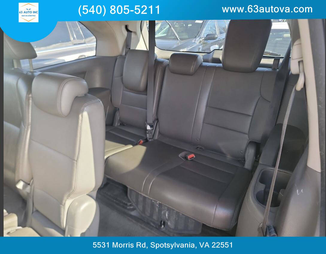 2011 Honda Odyssey for sale at 63 Auto Inc in Spotsylvania, VA