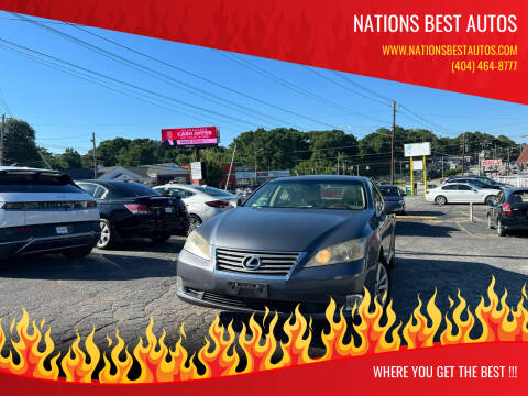 2012 Lexus ES 350 for sale at Nations Best Autos in Decatur GA