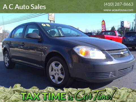 2008 Chevrolet Cobalt for sale at A C Auto Sales in Elkton MD