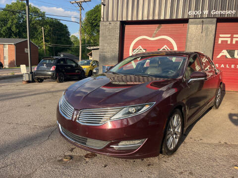 2013 Lincoln MKZ for sale at Apple Auto Sales Inc in Camillus NY