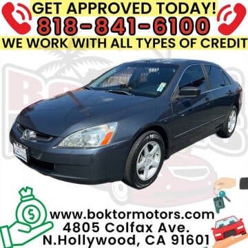 2003 Honda Accord for sale at Boktor Motors in North Hollywood CA